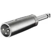 Pro Adaptateur audio Xlr mâle 3pins vers Jack 6.35 mâle mono cd27452
