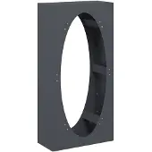 vidaXL Étagère à bois de chauffage anthracite 50x23x100 cm Acier laminé à froid