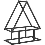 vidaXL Étagère à bois de chauffage Noir 50x25x60 cm Acier laminé à froid
