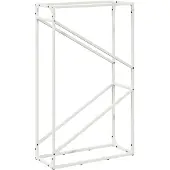vidaXL Étagère à bois de chauffage Blanc 60x25x100 cm Acier laminé à froid