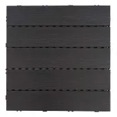 MCW Carrelage en WPC -E20, aspect bois pour balcon/terrasse,