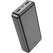 Hoco Išorinė baterija Power Bank J100A 2xUSB-A 20000mAh juodas (20000 mAh, 10 W, 74 Wh), Chargeur de secours, Noir