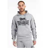 Lonsdale Sweat-shirt 'Scousburgh' gris chiné / noir