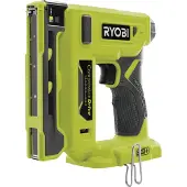 Ryobi - Agrafeuse 18V ONE+ - agrafes dos 9,4 mm, longueur 6,35 mm à 14,3 mm - chargeur 90 agrafes + Agrafes et crochet - R18ST50-0