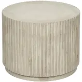 Broste Copenhagen Rillo podium Ø56x42cm beige antique