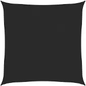 vidaXL Voile d'ombrage 160 g/m² Noir 2x2 m PEHD
