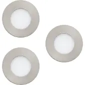 Eglo Connect Blanc et Couleur Fueva-C Spot Lot de 3 Argent