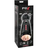 Pipedream Elite Dirty Talk - vagin masturbateur vibrant (noir)