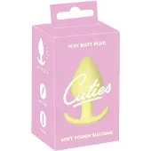 Cuties Plug anal Mini en silicone - butt plug (jaune, 3,1 cm)