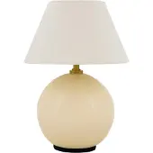 Globen Lighting Lampe de Table , IRIS, dimmable, Beige, Salon / séjour, Verre, Vintage / rétro