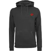 Mister tee Sweat-shirt 'Rose' anthracite / vert / rouge vif