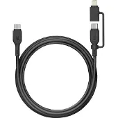 GP Batteries 60W Lade- & Sync Kabel USB-A auf USB-C und Lightning (1.50 m, USB 2.0, 60 W)