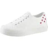 Tamaris Baskets basses rouge feu / blanc