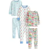 Next Pyjama '3er-Pack' bleu / vert / rouge clair / blanc