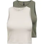 ONLY Haut 'ONLBelia' beige clair / olive