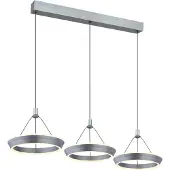 Globo Lighting Lampe à suspendre métal gris mat, LED