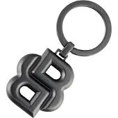 BOSS Porte-clés avec monogramme Double B argenté mat