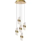 Lucide Suspension glamour en verre doré KLIGANDE LED 7W
