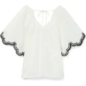 Vero Moda Chemisier 'VMDiana' noir / blanc