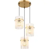 Globo Lighting Lampe à suspendre métal doré mat, 3x E27