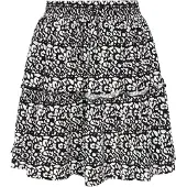 Swirly Jupe 'Back To School' noir / blanc