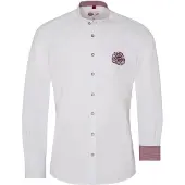 Spieth & Wensky Chemise folklorique cyclamen / blanc