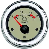 VETUS VLT12N beige Voltmètre 12V
