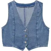 s.Oliver Gilet bleu denim