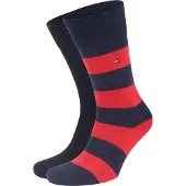Tommy Hilfiger Chaussettes 2 Paires Rouge Rugby