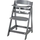 Roba Chaise haute pour escalier « Sit Up Flex » de , évolutive de la chaise haute pour bébé à la chaise pour adolescent, bois anthracite