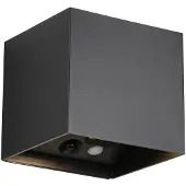 RL LIVE YOUR LIGHT Applique murale rechargeable Genie Noir avec capteur