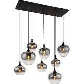 Globo Lighting Lampe suspendue droite Maxy 8 lumières
