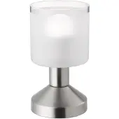 RL Lampe de table GRAL argent-blanc 1xE14x40W en métal, dimensions : 17x9x9 cm, IP20, RL