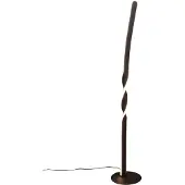 RL Lampadaire LED, métal, noir mat, interrupteur à pied, H 110 cm