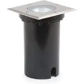 Konstsmide Spot pour le sol Spot Carré de 11 cm en acier inoxydable