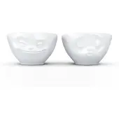 Tassen Set De 2 Mini-Bols En Porcelaine Bisou Et Malicieux 100 Ml