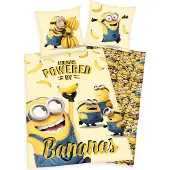 Herding Minions Parure de lit Ensemble "Bananas" 135 x 200 cm + 80 x 80 cm 4406405050998