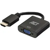 ACT AC7535 Adaptateur de câble vidéo 0,23 m HDMI type A (standard) VGA (D-Sub) Noir (AC7535)