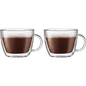 Bodum BISTRO - Lot de 2 tasses à café latte à double paroi - 450 ml