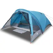 vidaXL Tente de camping 4 personnes bleue étanche à l'eau