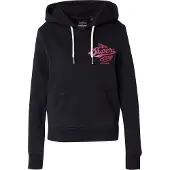 Superdry Sweat-shirt rose foncé / noir
