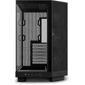 NZXT Boîtier PC H6 FLOW moyen tour noir RGB avec panneau latéral verre trempé