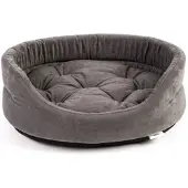 Interzoo Panier ovale pour chien 47x38x15 cm gris