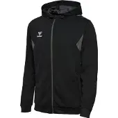 Hummel Veste de survêtement 'Authentic' gris / noir / blanc