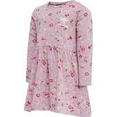 Hummel Robe jaune pastel / rose clair / rouge / blanc