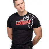 Lonsdale T-Shirt 'Walkley' rouge / noir / blanc