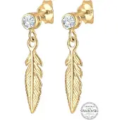 Elli Boucles d'oreilles 'Boho' or / transparent