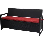 Mendler Poly-Rattan Banc 3 places -F39