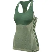 Hummel Cleaa Seamless Sleeveless T-shirt Vert XS Femme