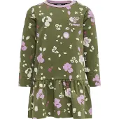 Hummel Robe 'Alisa' olive / rose / rose clair / blanc